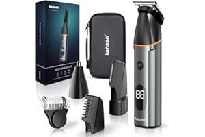 Kensen Manscape Body Hair Trimmer Men, Body Groomer for Private Parts & Pubic Hair Electirc Razor for Men, Wet and Dry Ball Shavers with LED Display, Beard Nose Trimmer Rechargeable Intimate Shaver