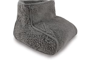 Bestlivings Ocieplacz do stóp, z jagnięcego runa, ogrzewacz, rozmiar uniwersalny, kolor szary – jasnoszary