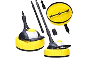 PUREPOWER Brosse de Nettoyage Rotative pour Série Karcher K2, K3, K4, K5, K6, K7 pour Toutes Surfaces | pour Laveuse à Pression T-Racer | Brosse Rotative, Long Manche, Nettoyeur Haute Pression