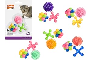 KARLIE Flamingo Jouet en Caoutchouc pour Chat 4 cm 3 Pièces