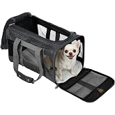 Sherpa Original Luxury Travel Pet Carrier, Airline Approved and Guaranteed to Board, Charcoal Gray, Medium