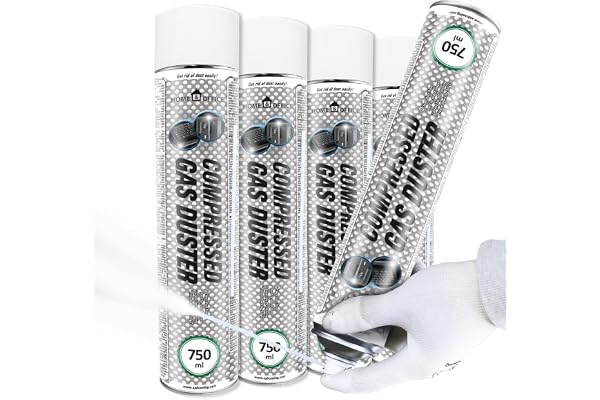 AABCOOLING Home&Office Compressed Gas Duster Frysspray till -50*C 750ml - Värdepaket - 4 st - Kall Spray, Frysvätska, Produkt för Att Frysa Rör, Frysningsspray, för Frysning av Elektroniska Kretsar