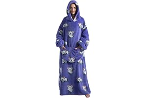 Msrlassn Felpe con Cappuccio Donna e Uomo Giganti Oversize Pullover Indossabile Coperta Blanket Hoodie Confortevole Felpa Coperta Felpone con Tasca (Koala)