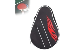 BigKing Table Tennis Racket Case,Table Tennis Racket Case Pings Pong Paddle Bat Bag With Balls Pouch, Black