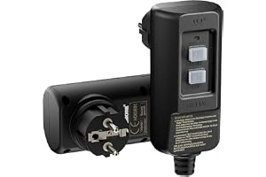 SAFEMORE PRCD personskyddskontakt 30 mA FI-brytare 230 V/16 A | 30 mA FI-skyddsadapter uttag