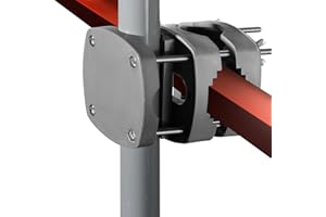 4smile Sonnenschirmhalter Balkongeländer SunnyBoy, Anthrazit - Kompakte Sonnenschirm Halterung Balkon, flexibel verwendbar - Schirmhalterung Balkongeländer ersetzt Sonnenschirmständer Balkon