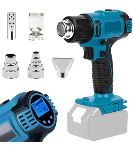 panthem Heteluchtpistool, accu, compatibel met Makita 18V