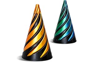 DCJWQ 2 Pcs Impossible 3D Spiral, Pyramid Fidget Toy, 3D Printed Pass Through Fidgets for Home Office Decoration and Gifts