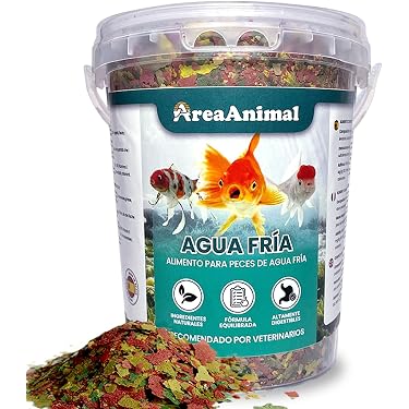 Alimento Para Peces De Agua Fría MOLY 365ml - Comida Para Goldfish Y Kois Jóvenes, Potencia El Color Y La Salud