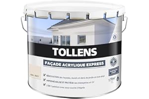 Tollens - Peinture Façade Acrylique - Pour Murs Extérieurs, Murets, Abris de Jardin - Mat - Ton Pierre - 10L = 70m2 3T28871