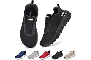 Schuvox Zapatillas Running para Hombre y Mujer Sneakers con Punta Ancha Suela Amortiguadora Transpirables Ligeros para Correr y Senderismo 37-47 EU
