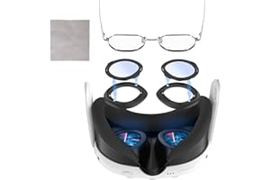DEVASO Protecteur d'espacement de lunettes pour Meta Quest 3 avec lingette anti-buée