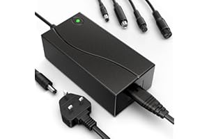 LOQDIVR Xiaomi M365 Pro/Ninebot Electric Scooter Charger, 42V 2A Universal Hoverboard Charger for 36V Li-ion Battery, Self Balancing Scooter E Bike (5 Connector)