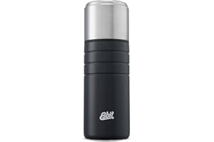 Esbit Termos Majoris z kubkiem – butelka na napoje 750 ml ze stali nierdzewnej w kolorze czarnym – do ciepłych i zimnych napojów