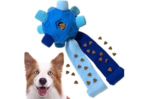 YEENER Upgrade Schnüffelball für Hunde Hundespielzeug Unzerbrechlich Ball Interaktives Spielzeug Snuffle Toys Haustier Puzzle Ball Toy für Kleine Mitte Groß Hunde (Blau, Orbicular-15CM)