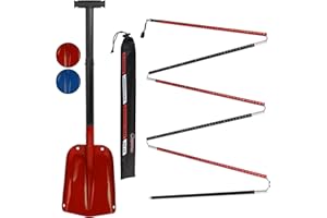 ALPIDEX Avalance Kit : Aluminium Avalanche Probe and Telescope Snow Shovel Lightweight