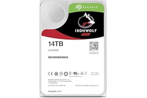 Seagate IronWolf ST14000VN0008 - Disco rigido interno NAS da 3,5", SATA 6 Gb/s, 7200 giri/min, 256 MB di cache per archiviazione RAID Network Attached Storage