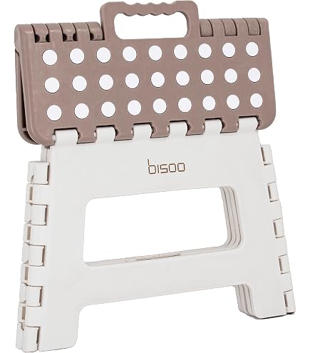 Sgabello pieghevole da 22,9 cm per adulti, antiscivolo, pieghevole, per cucina, giardino, camera da letto, in plastica, per bambini, sgabello pieghevole pieghevole (blu