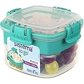 Sistema Snacks To Go gıda kabı | 400 ml | b&ouml;lmeli k&uuml;&ccedil;&uuml;k atıştırmalık kutusu | BPA i&ccedil;ermez | farklı renkler, tekli birim (1'li