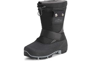 Polar Children's Winter Thermal Warm Winter Faux Fur Durable Rubber Sole Waterproof Outdoor Boots