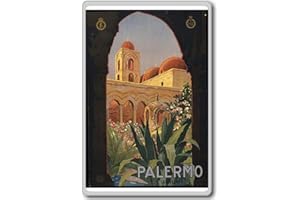 PHOTOSIOTAS Palermo, Italy, Europe - Vintage Travel Fridge Magnet - Calamita da frigo