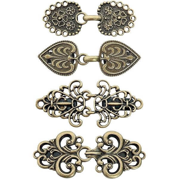 Vintage-Clips Mit Geometrischem Muster – Elegante Clips Für Pullover, Schals & Cardigans