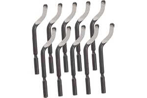 SOLUSTRE 10st Deburring Tool Med Roterande Blad Professionella Avgradningsverktyg Ergonomiskt Handtag I Plastlåda