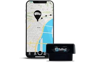 ‎SALIND GPS SALIND GPS Tracker Auto, Fahrzeuge und LKWs OBD2 Stecker - Peilsender Auto mit Ortung - Diebstahlschutz für Fahrzeuge- Online weltweit Echtzeit Tracking mit App (für IOS und Android)
