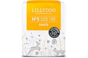 ‎LILLYDOO LILLYDOO Baby Windeln Pants - Größe 5 (11-16 kg), 22 Höschenwindeln, Sicherer Auslaufschutz - Hautfreundlich, Weich & Ohne Lotionen für empfindliche Haut, Dermatologisch getestet