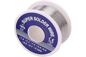 PCSFOE 100 g di stagno per saldatura con flusso, 1 mm di stagno per saldatura con nucleo di colofonia, filo per saldatura, 1 rotolo di filo per saldatura elettronica