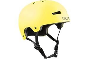 TSG Casque Evolution Bowl Skate/Roller/Scooter/BMX/Dirt/Pumptrack/Mountainbike/E-Bike, gelb, S/M (54-56cm)