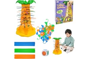 YHJXLY Affenalarm Kinderspielele,Affenalarm FamilienSpiele, Affenalarm Spiel für 2-4 Spieler,Desktop Puzzle Spielzeug,Tischspiel Spielzeug Affensspiel für Familien Reisen und Camping