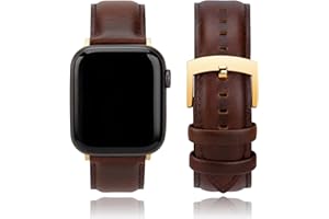 CORROPELLE Leder Uhrenarmbänder Kompatibel mit Apple Watch Armband 49mm 46mm 45mm 44mm 42mm 41mm 40mm 38mm, Eleganten Echte Leder Ersatz Uhrenarmband für iWatch 10 9 8 7 6 5 4 3 2 1 Ultra2 1 SE2 1