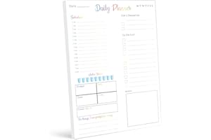 THE CLASSY PLANNER Daily Planner Pad & To Do List Notepad A4 with 50 Undated Tear-off Pages - Note Pad for Work Office- Daily Schedule, To Do List Planner, notes and more
