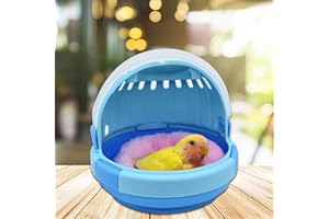 LAOXI Bird carrier, portable bird travel carrier backpack, warm parrot excursion cage, lightweight pets birds travel cage, small medium bird cage, space capsule portable warm parrot excursion cage