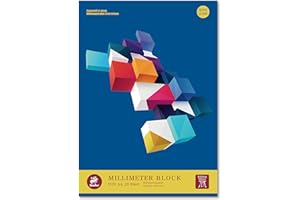 ‎STAUFEN Staufen Edition Dürer Millimeterblock - DIN A3, 25 Blatt, premiumweißes 90g/m² Papier, Millimeter-Lineatur, 1 Stück