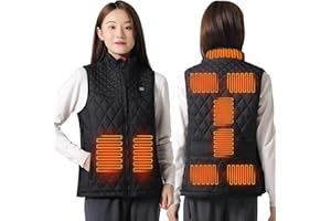 Oneshlee Heizweste Damen, Wärmeweste Elektrisch, Heizjacke Usb, Weste Mit Heizung, Warme Weste Beheizt, Heated Vest Einstellbar Temperatur Für Outdoor Jagd