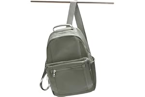 WINSPANSY Sac à Dos Femme – Sac à Main Porté Dos Antivol, Élégant et Léger, Petit Sac Bandoulière de Ville, Idéal pour Voyage, École, Travail, Université, Collège - Vert Foncé