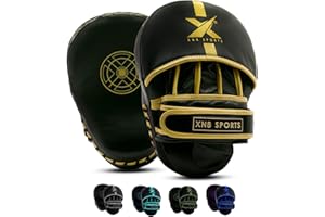 XN8 SPORTS XN8 Boxing Pads Focus Mitts, Curved Punching Hand Training Pad MMA-Martial Arts-Punching Target-Muay Thai