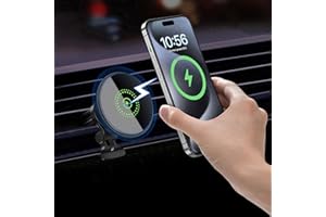 PDKUAI 20W Kabelloses Magnet Auto Handyhalter,Wireless Car Charger Ladegerät Autohalterung,360°Drehbar KfZ Ladestation Handyhalterung für iPhone 15/15 Pro/14/14 Pro/Pro Max 13 12 Pro/Pro Max/Mini Serie
