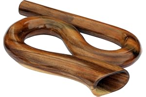 Wogeka - Rund Reise Didgeridoo Horn - Handarbeit aus Holz Travel Didge Did104