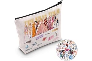 Ninnyi Makeup Bag Pencil Case Singer Fan Merchandise Gifts Girls with 50PCS Stickers for Fans