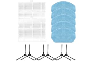 LVYXON Pièces de rechange pour aspirateur robot BR150/BR151 2 en 1, aspirateur robot avec filtres, serpillères, brosses latérales