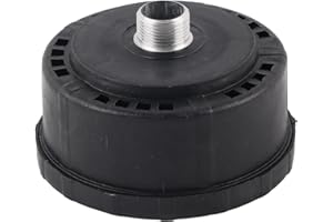 HYUDUO Air Compressor Silencer and Air Intake Filter with 3/4 Inch 25mm Inlet 80mm Diameter Plastic Round Muffler for Air Compressors Pumps High Performance