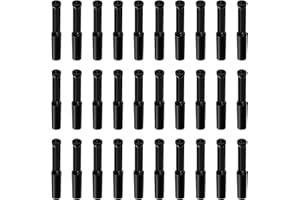 VooGenzek 30 Stücke 4mm OD Pneumatik Blindstopfen, Pneumatik Verschlußstopfen, Pneumatische Luftanschlussstecker Kappe Stil Blindstopfen, für 4mm Innendurchmesser Rohrverbindungsarmaturen, Schwarz