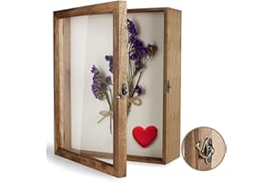 TJ.MOREE Shadow Box Display Case 11”x14”(28x36cm) Shadowbox Frame with Linen Back Memorabilia Bouquet Medals Photos Memory Box for Keepsakes