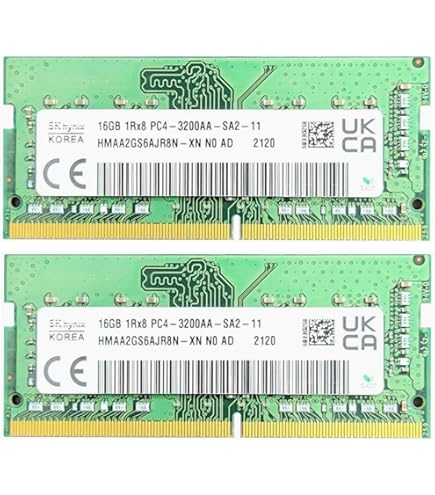 DDR4 16GB　8枚セット⑤ SK Hynix HMAA2GS6CJR8N-XN 16GB DDR4 Laptop Memory, 3200 Mhz