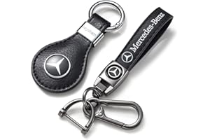 ANDYLV 2PCS Car Keyring, Leather Keychin replacement for Car, SUV, Auto, Unisex Keyring for Car Accessories