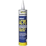 Everbuild Everflex AC95 Intumescent Sealant and Adhesive, White, 900 ml