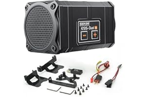 PYFORE Simulateur de son de moteur de voiture, simulateur de son dual+moteur, système de son moteur simulé module pour Axial SCX10/SCX10 II Traxxas TRX4 Axial Wraith